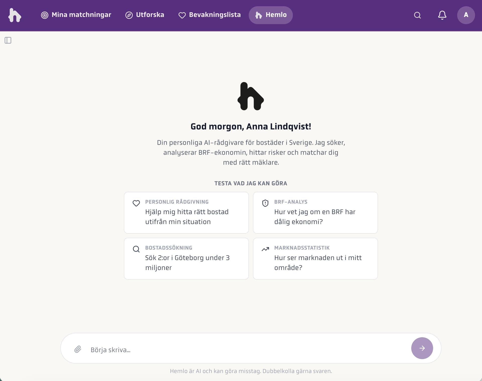 Sök med hela din livssituation